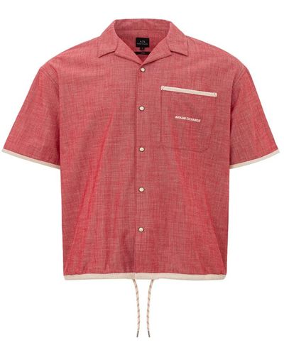 Armani Exchange Short sleeve shirts - Rot