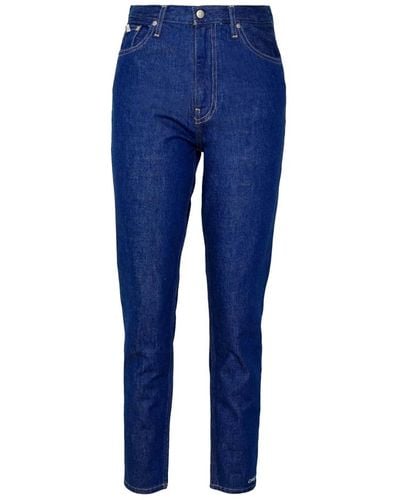 Calvin Klein Mom jeans lange hose - Blau