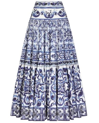 Dolce & Gabbana Skirts > maxi skirts - Bleu