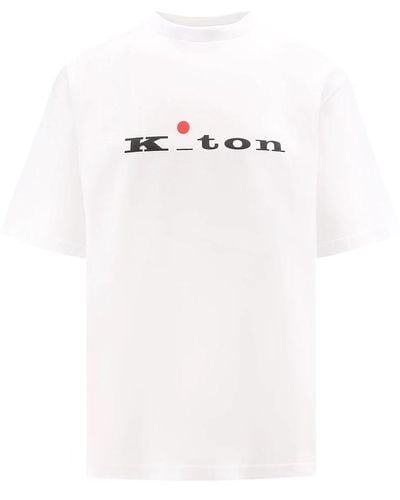 Kiton Tops > t-shirts - Blanc