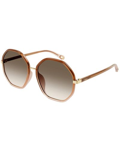 Chloé Braun shaded sonnenbrille,sunglasses