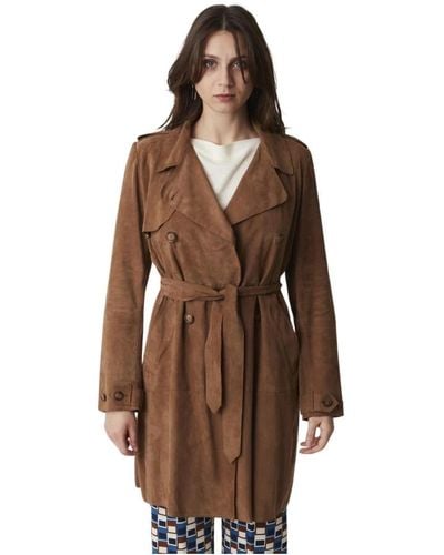 Bully Belted Coats - Brown