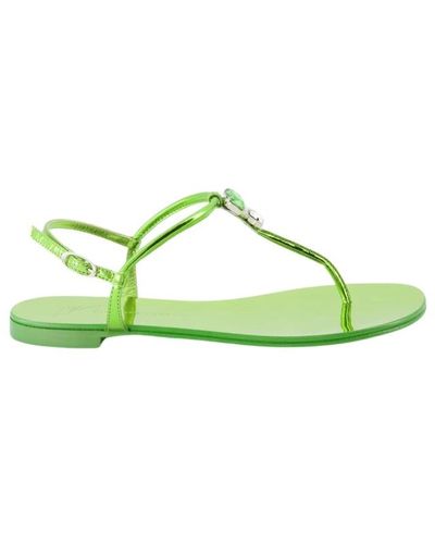 Giuseppe Zanotti Verstellbare knöchelriemen sandalen - Grün