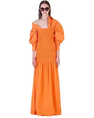 Silvian Heach Dresses > day dresses > maxi dresses - Orange