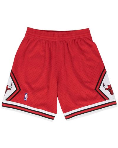 Mitchell & Ness Mitchell and ness swingman shorts chicago bulls road 1997 - Rosso