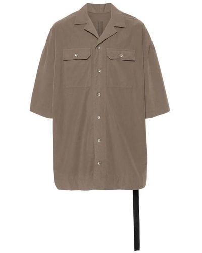 Rick Owens Shirts > short sleeve shirts - Neutre