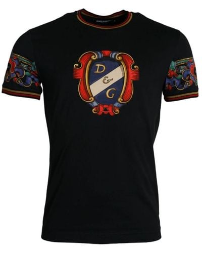 Dolce & Gabbana Tops > t-shirts - Noir