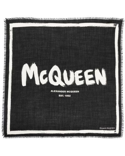 Alexander McQueen Scarves - Black