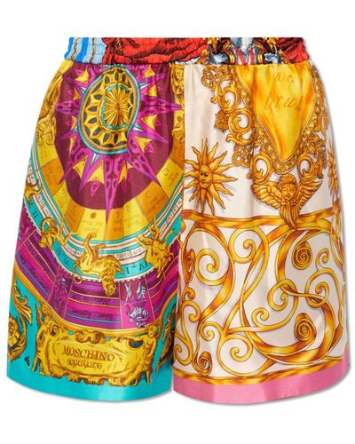 Moschino Pantalones cortos de seda - Amarillo
