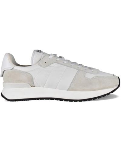 Courreges Sneakers bimateriale bianche e beige - Bianco