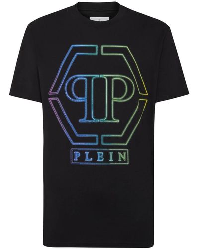 Philipp Plein Stylische t-shirts für männer und frauen - Schwarz
