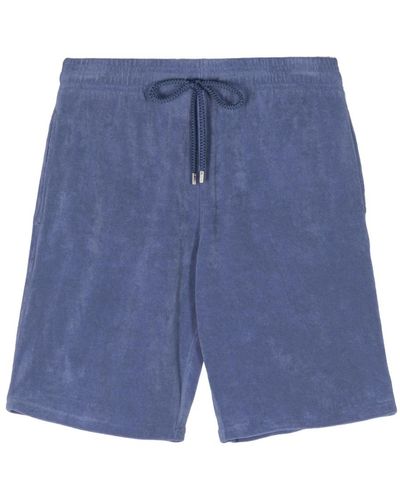 Vilebrequin Shorts aus baumwollmischung mit taschen - Blau