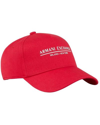Armani Exchange Chapeaux bonnets et casquettes - Rouge