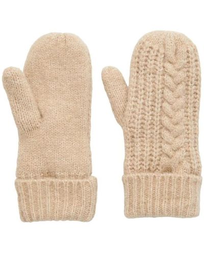 Pieces Gloves - Natural