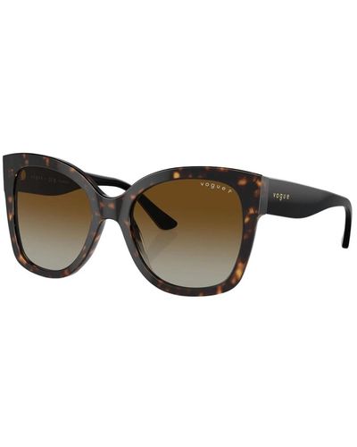 Vogue Trendige polarisierte sonnenbrille mit havana-rahmen - Braun