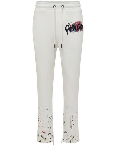 carlo colucci Stylische sweatpants für männer,stylische sweatpants mit taschen - Grau