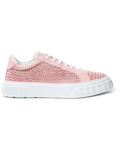 Casadei Leather Trainer - Pink