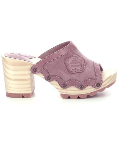 Kickers Shoes > heels > heeled mules - Violet