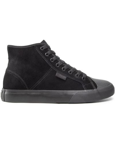 DC Shoes Sneakers alte in pelle - Nero