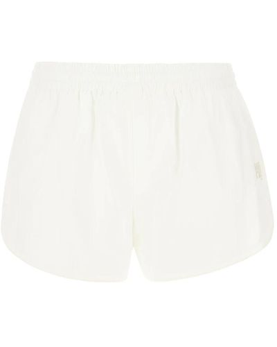 T By Alexander Wang Shorts in denim casual per donne - Bianco