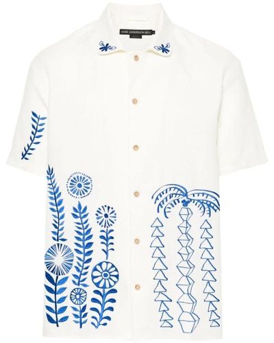 ANDERSSON BELL Short Sleeve Shirts - Blue