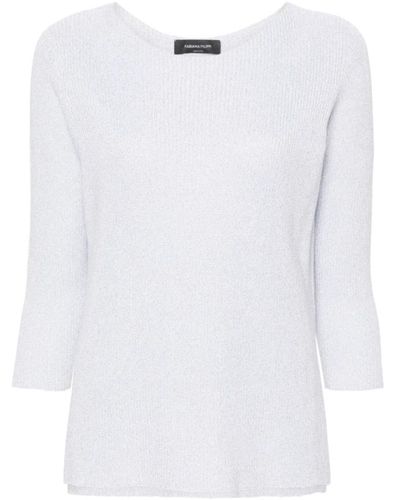 Fabiana Filippi Knitwear > round-neck knitwear - Blanc