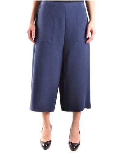 Armani Trousers > cropped trousers - Bleu