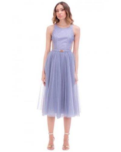 Elisabetta Franchi Short Dresses - Blue