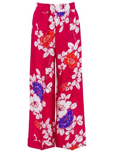 P.A.R.O.S.H. Wide trousers - Rojo