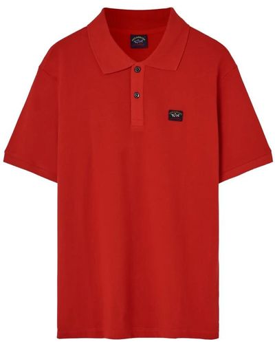 Paul & Shark Polo Shirts - Red