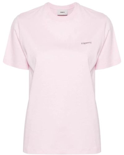 Coperni Rosa jersey crew neck logo top - Pink