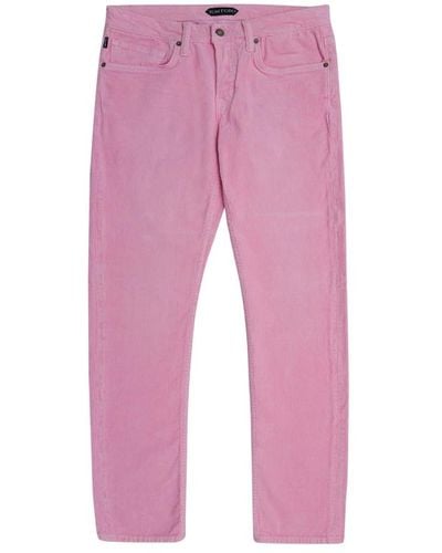 Tom Ford Klassische straight jeans für männer - Pink