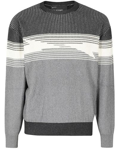 Neil Barrett Knitwear > round-neck knitwear - Gris