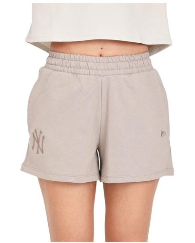 KTZ Mlb lifestyle shorts donna marroni - Neutro