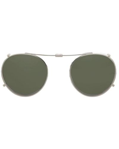 Garrett Leight Montatura occhiali da sole wilson argento - Verde
