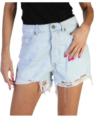 RICHMOND Sommer shorts mit knopfverschluss - Blau