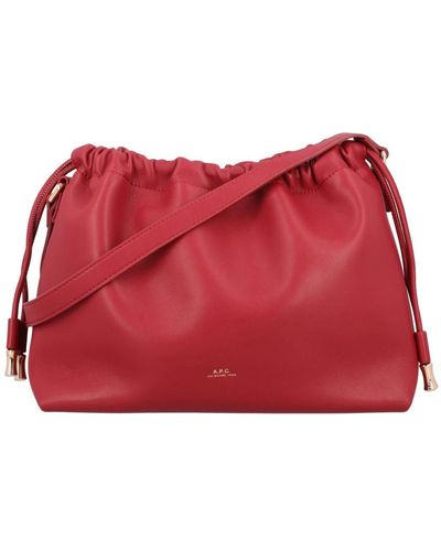 A.P.C. Cross Body Bags - Red