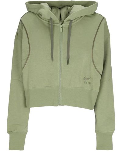 Nike Alligator olive fleece full-zip hoodie - Grün