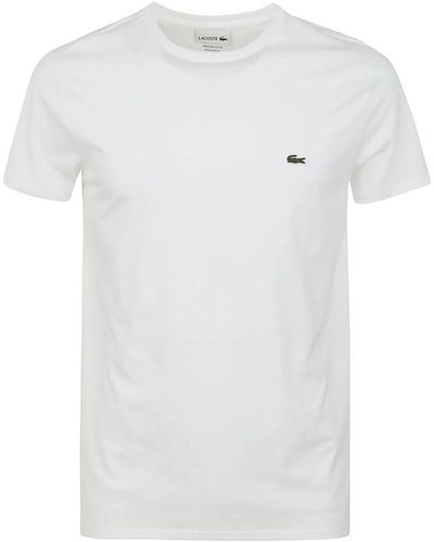 Lacoste Klassische weiße t-shirt kollektion