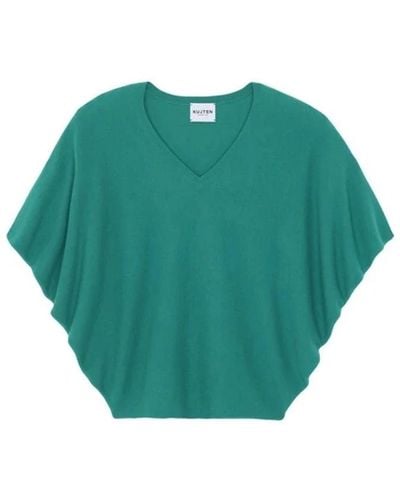 Kujten Wabi oversized cashmere pullover - Verde