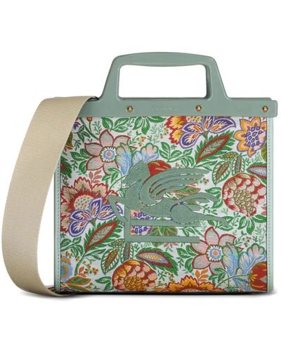 Etro Tote Bags - Green