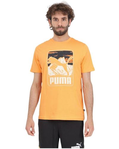 PUMA Tops > t-shirts - Orange