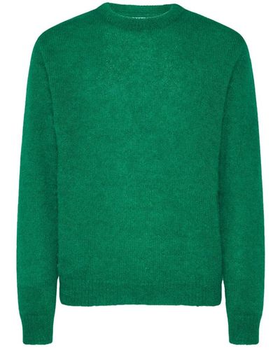 Philippe Model Maglione minimalista in mohair e lana - Verde