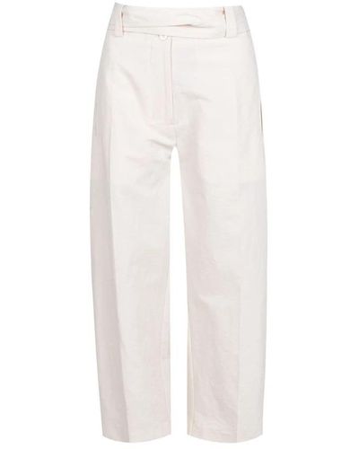 Moncler Straight Trousers - White
