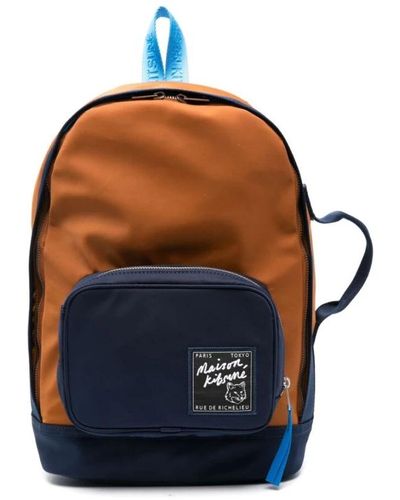 Maison Kitsuné Bags > backpacks - Bleu