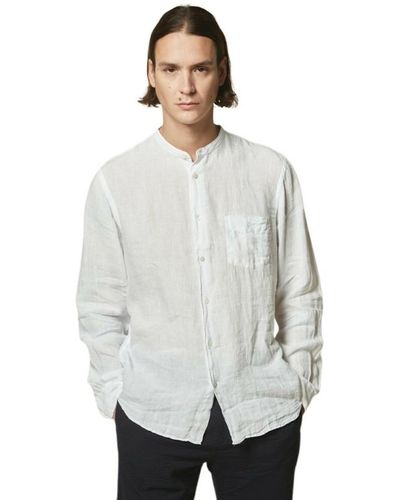 Hartford Regular lino korean shirt - ax03001 - Blanc