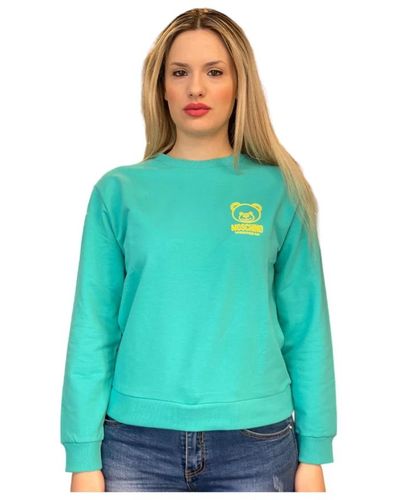 Moschino Stylischer sweatshirt für modischen look - Grün