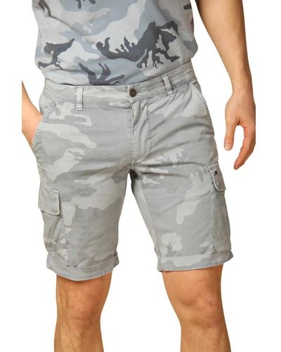 Mason's Camouflage cargo bermuda shorts - Grau