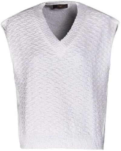 Moorer Knitwear > v-neck knitwear - Blanc