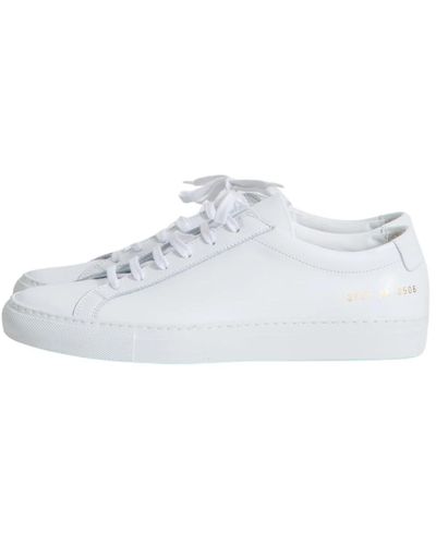 Common Projects Weiße leder sneakers